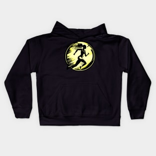 Female Runner Kids Hoodie